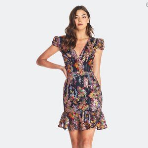 Dress the Population - Corinne Dress - S - Papaya Multi